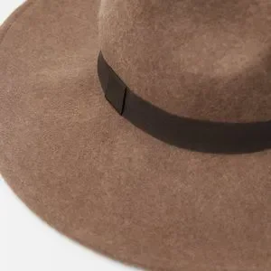 Zara | Accessories | Zara 0 Wool Taupe Brown Classic Felt  display picture 3